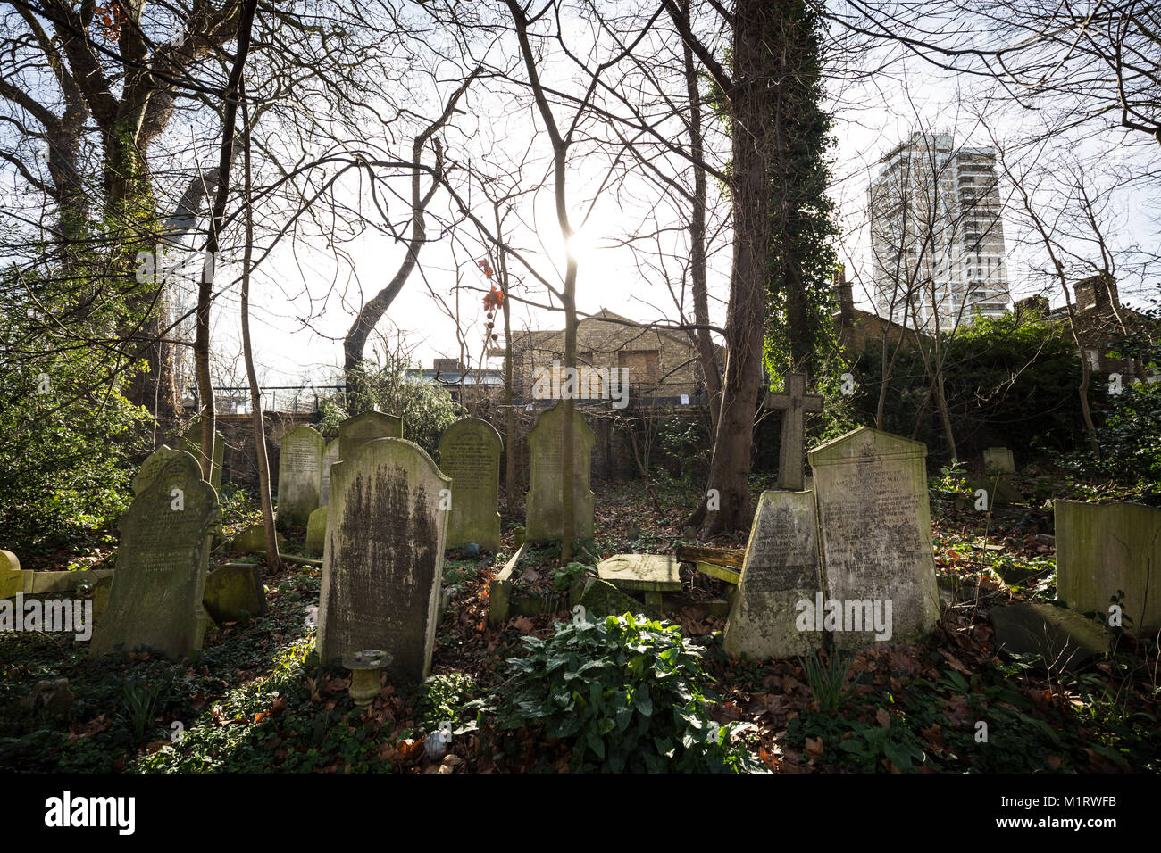 Tower Hamlets Cemetery Park in East London, UK Stock Photo Alamy