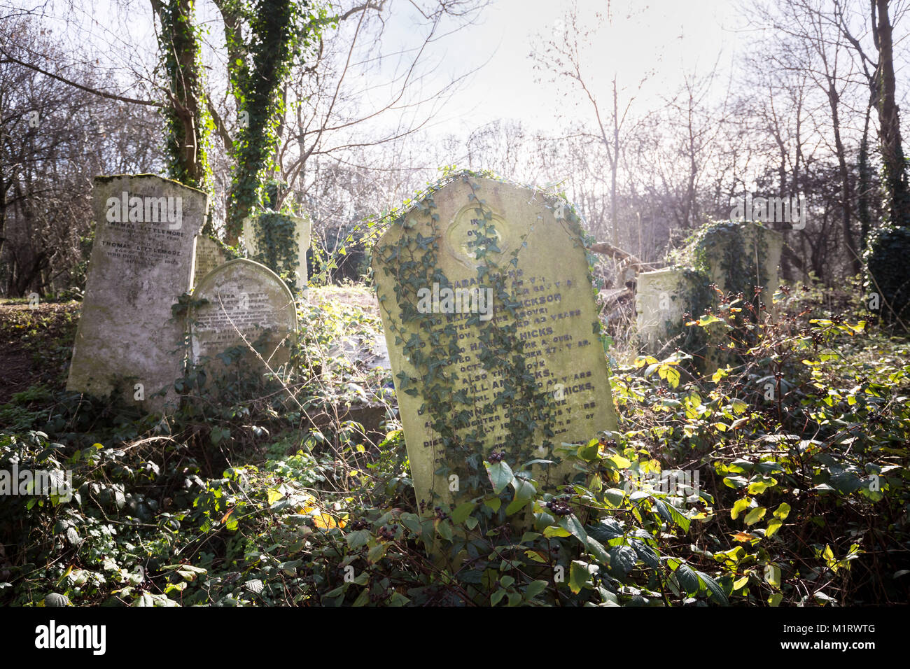 Tower Hamlets Cemetery Park in East London, UK Stock Photo Alamy