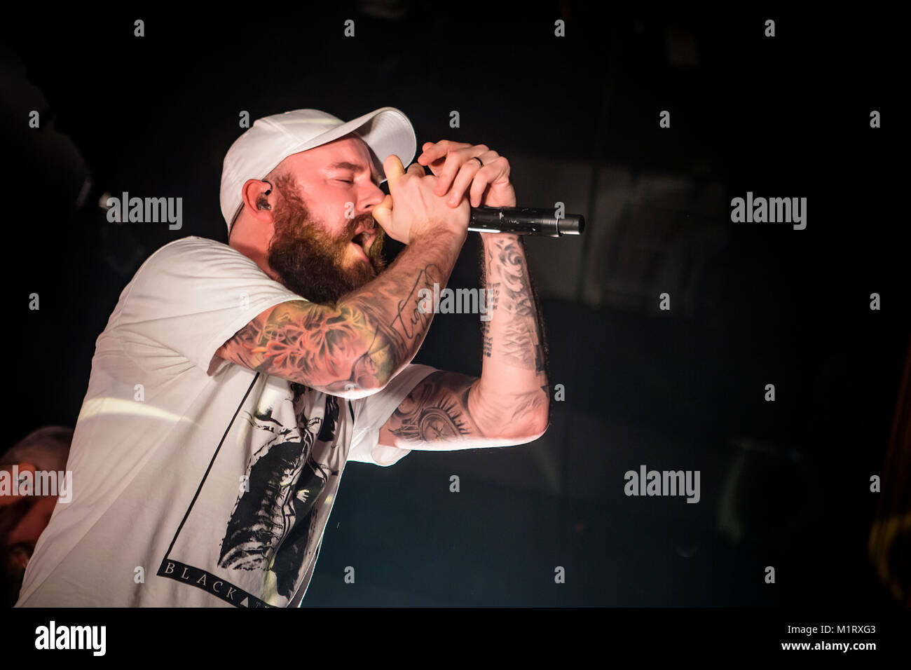 The Swedish melodic death metal band In Flames performs a live concert ...
