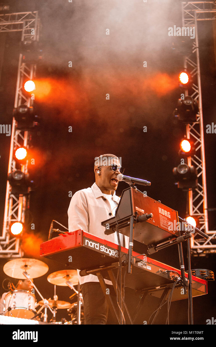 The English singer, musician and songwriter Labrinth performs a live