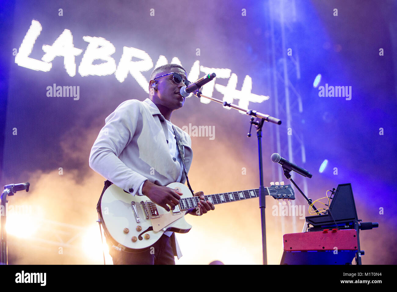 The English singer, musician and songwriter Labrinth performs a live