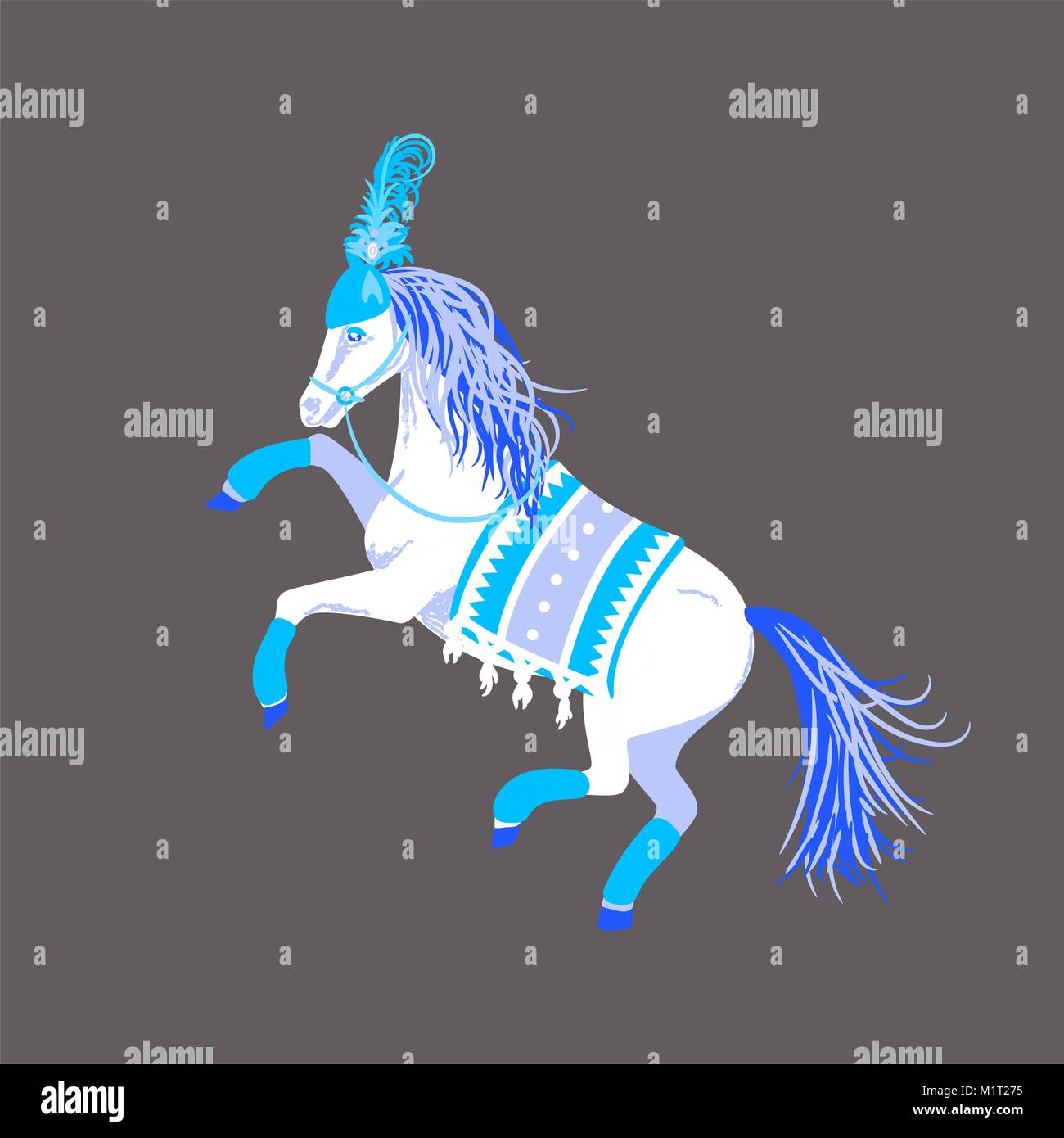 Circus horse vector illustration Stock Vector Image &amp; Art - Alamy