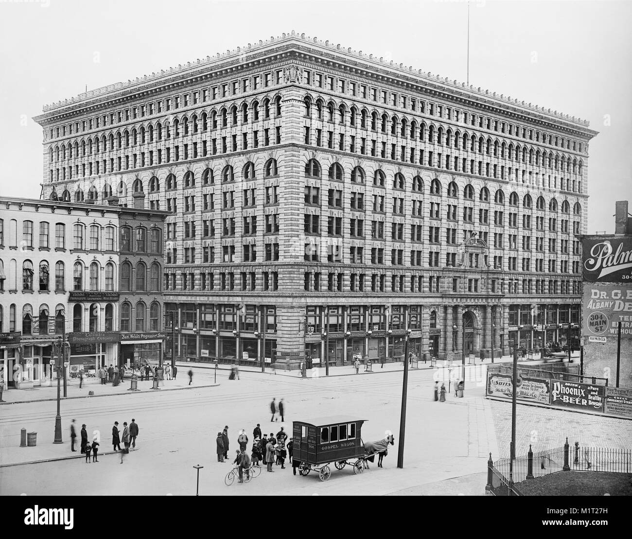 Ellicott Square Building, Buffalo, New York, USA, Detroit Publishing Company, 1900 Stock Photo