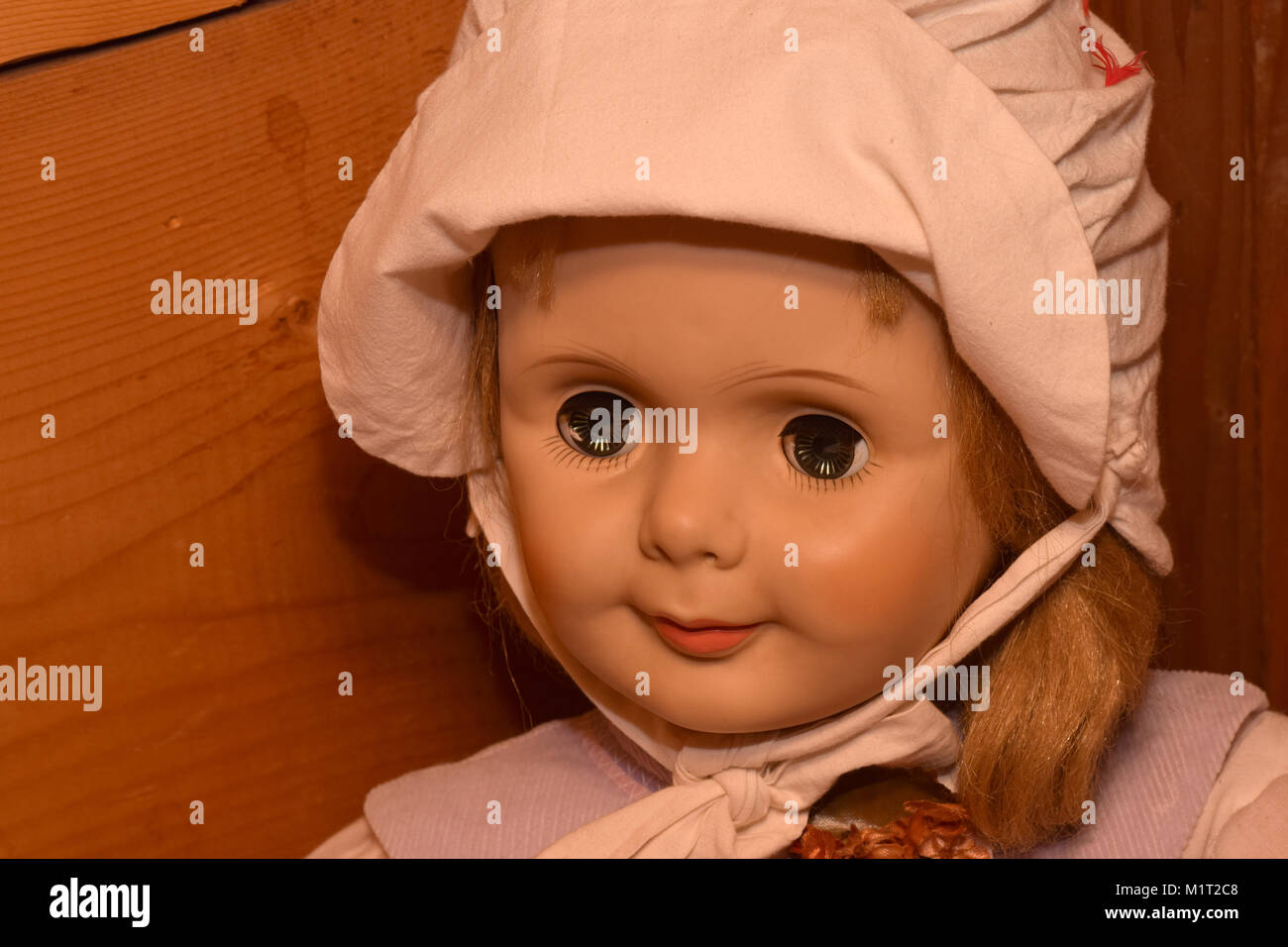 Vintage Dolls with Creepy Glass Eyes Stock Photo Alamy