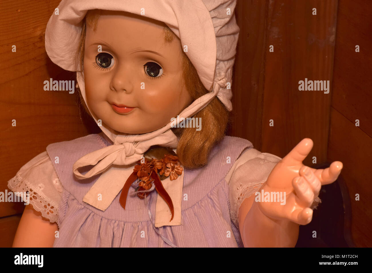 Vintage Dolls with Creepy Glass Eyes Stock Photo Alamy