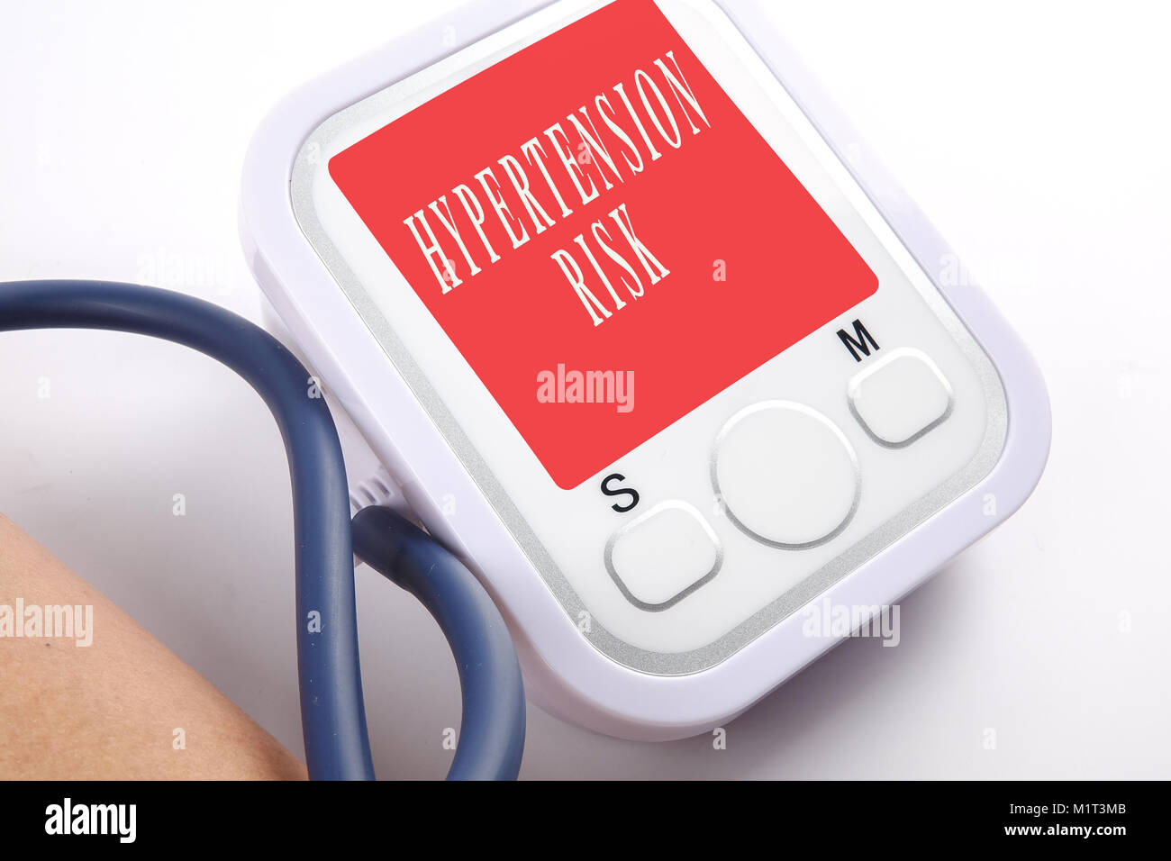 BLOOD PRESSURE CHART with blood pressure meter Stock Photo Alamy