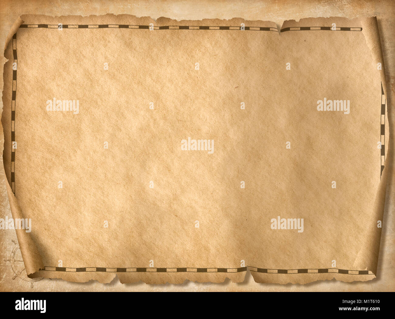 pirates treasure map background 3d illustration Stock Photo - Alamy