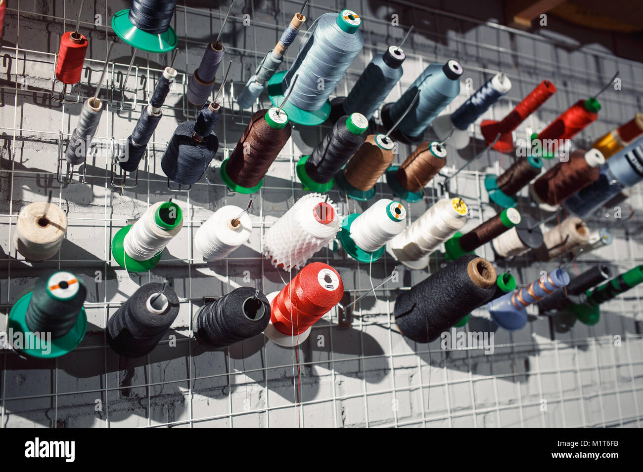 Leather Tanner Rack The tools of a tanner for working with leather Stock Photo - Alamy