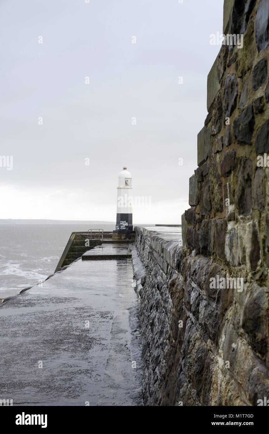 Porthcawl Lighthouse, Porthcawl Stock Photo
