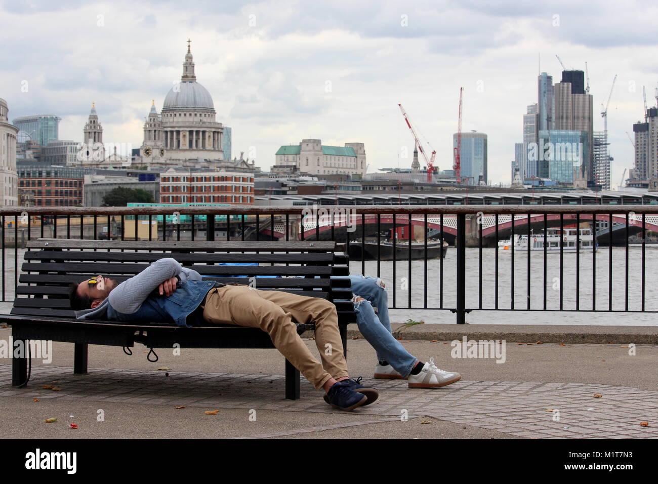 London United Kingdom August 24 2017 Two Young Men In Nice