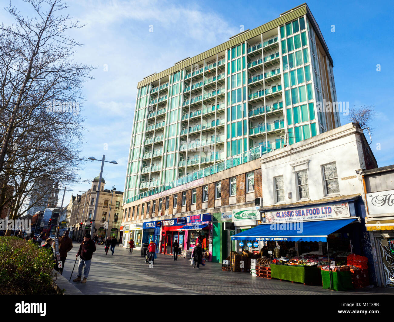 Modern apartments building in Woolwich Town Centre Square General