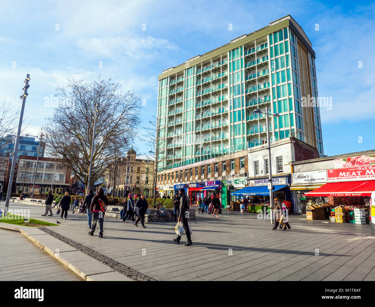 Modern apartments building in Woolwich Town Centre Square General