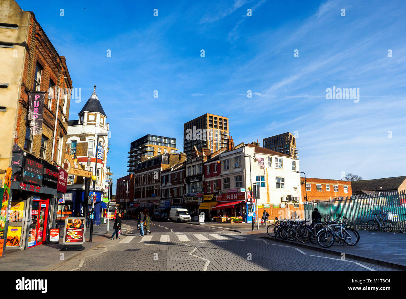 Woolwich New road - South East London, England Stock Photo