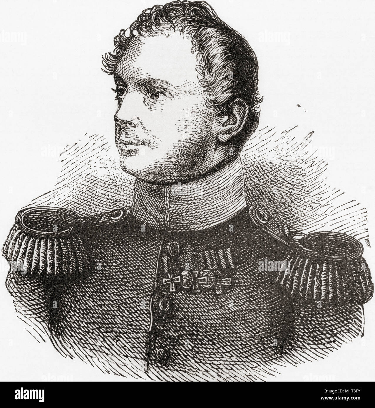 Frederick William IV, 1795 - 1861.  King of Prussia from 1840 to 1861.  From Ward and Lock's Illustrated History of the World, published c.1882. Stock Photo