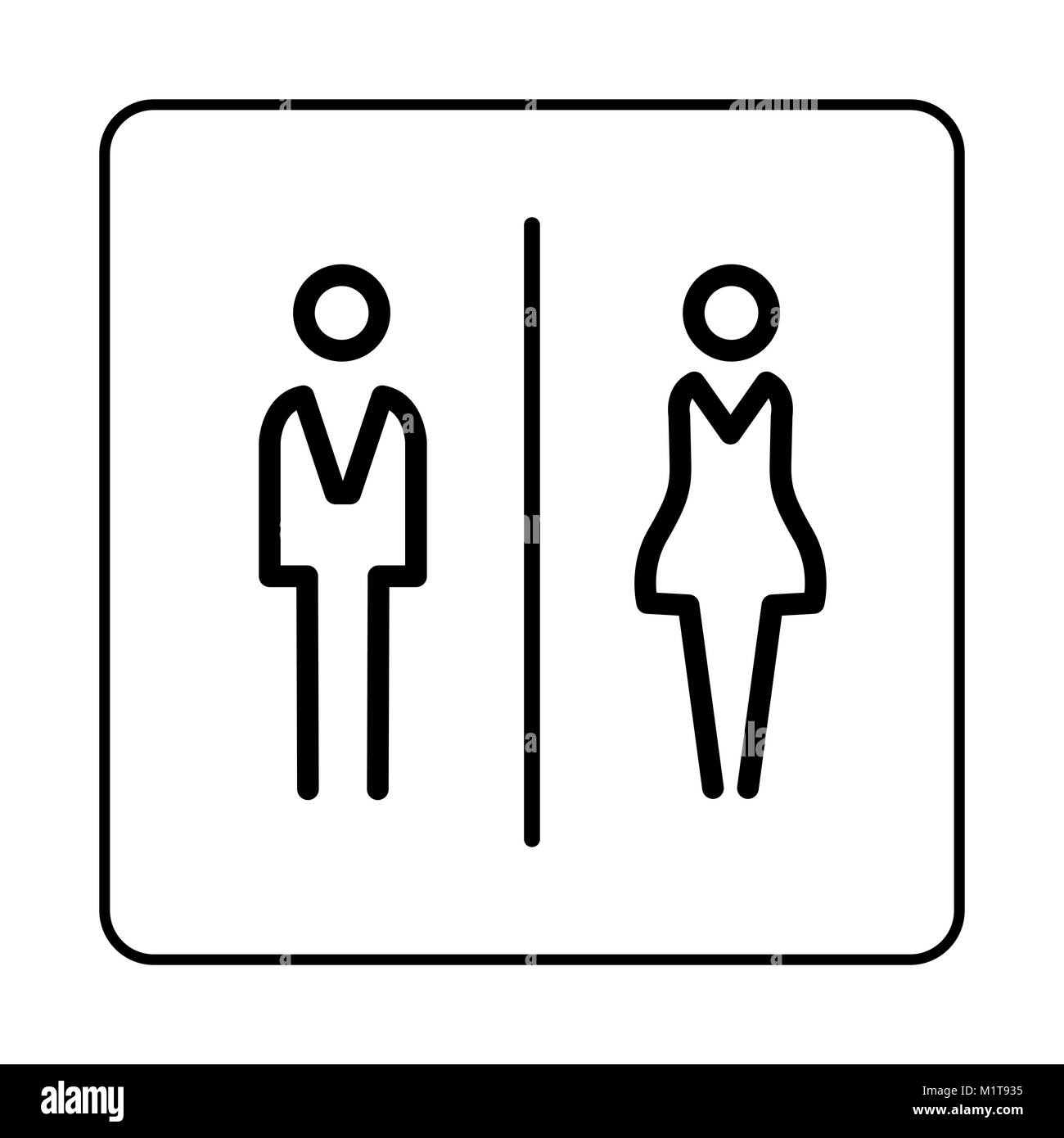 wc toilet door plate