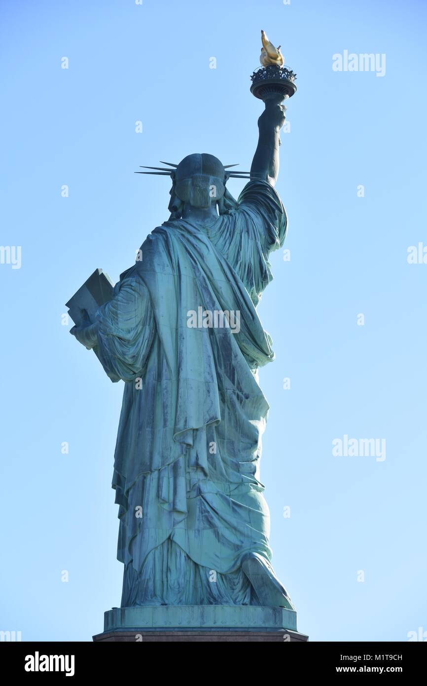 Statue of Liberty Looking Away Stock Photo