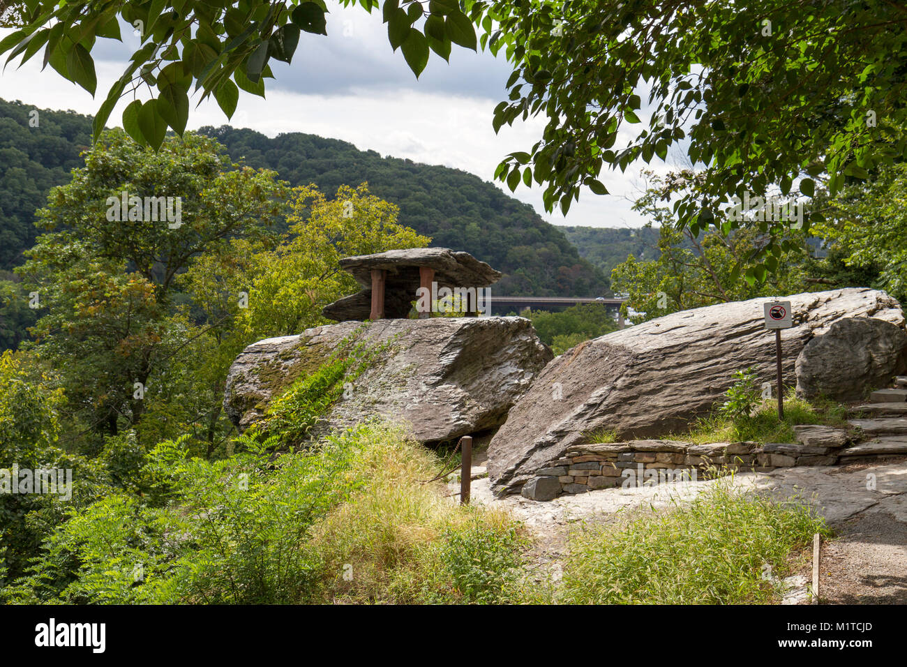 The Jefferson Rock outlook, Harpers Ferry, West Virginia, United States