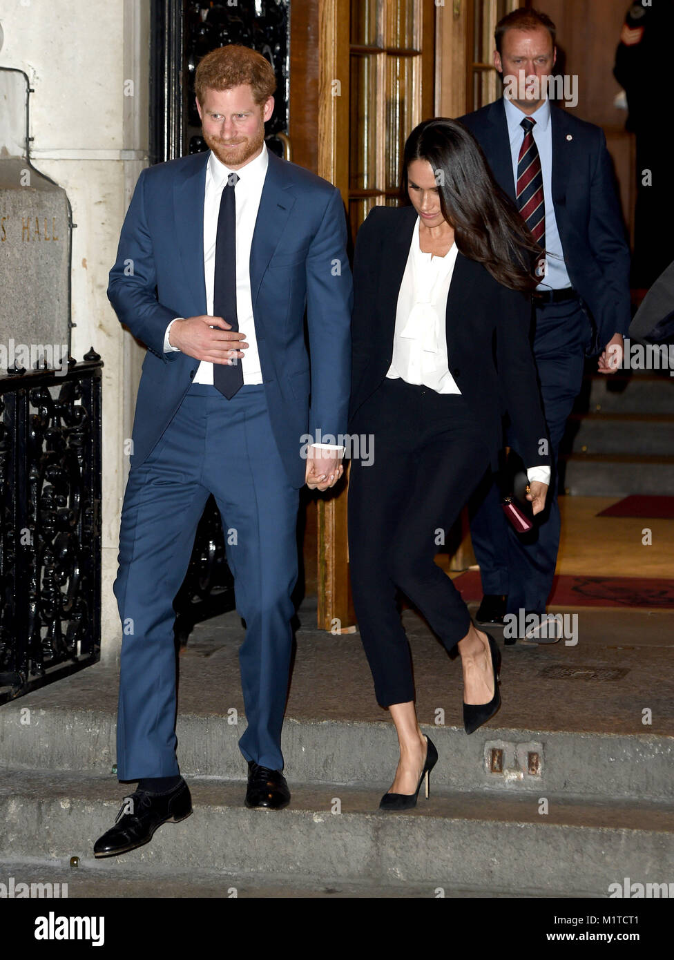 Photo Must Be Credited ©Alpha Press 079965 01/02/2018 Prince Harry and Meghan Markle at Endeavour Fund Awards Ceremony held at Goldsmiths Hall in London Stock Photo