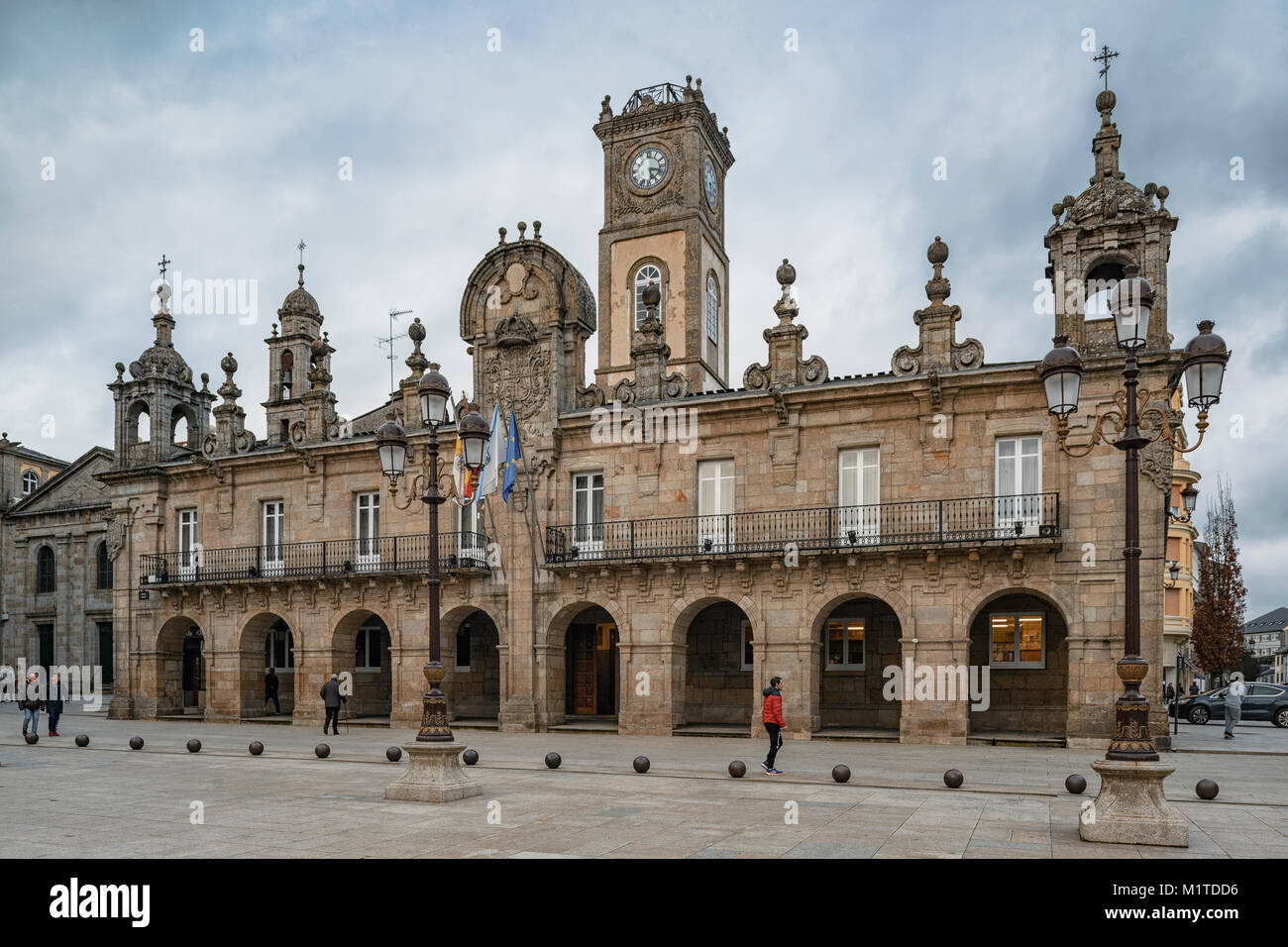 Building Of The Town Hall Of The City Of Lugo In The Main Square Architect Antonio Ferro Gaveiro Galicia Spain Stock Photo Alamy