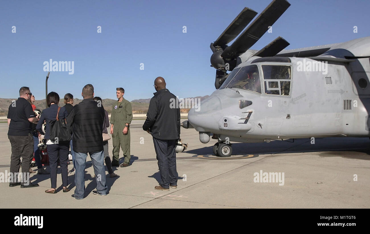 Corporate leaders attend a tour of Camp Pendleton, Calif., January 31, 2018. Participants were able to see first hand how Marine Corps training translates directly into civilian workforce experience, providing them with insight when considering veteran applications for employment.(U.S. Marine Corps Stock Photo