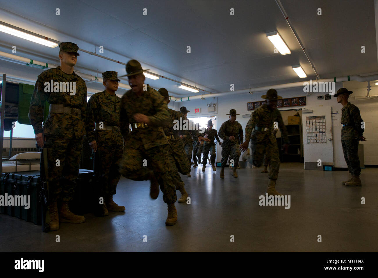 Drill instructors from Mike Company, 3rd Recruit Training Battalion