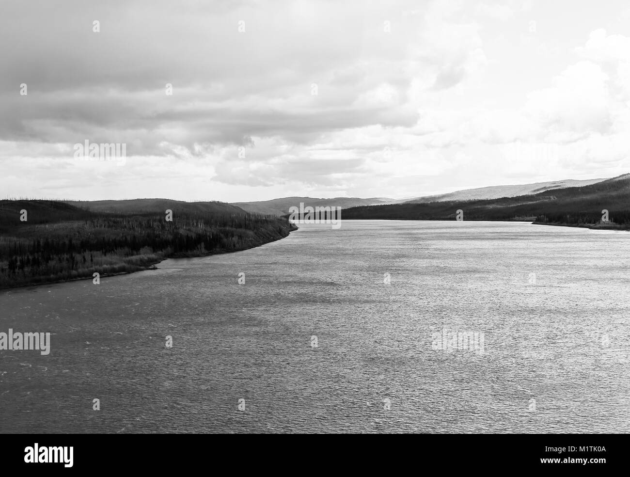 The Yukon River in the wilderness of Alaska, USA, near Yukon River Camp