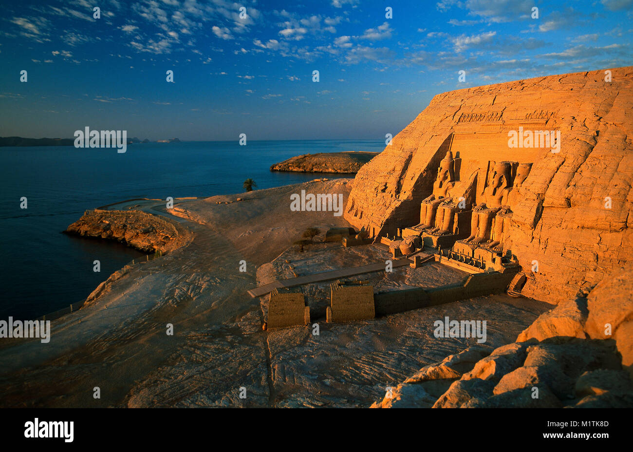 Egypt. Abu Simbel. Lake Nasser. Nile river. Temple of Abu Simbel
