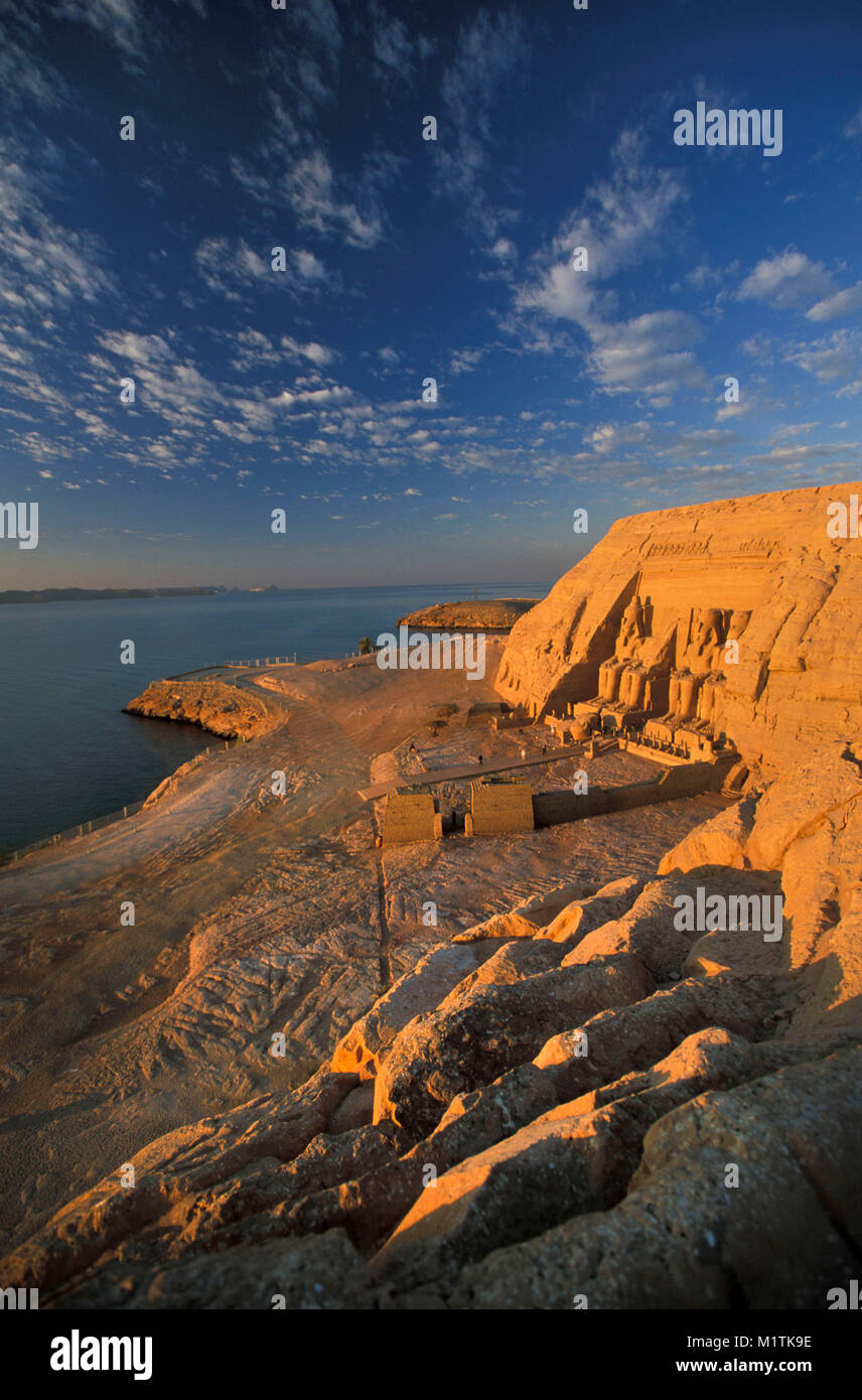 Egypt. Abu Simbel. Lake Nasser. Nile river. Temple of Abu Simbel