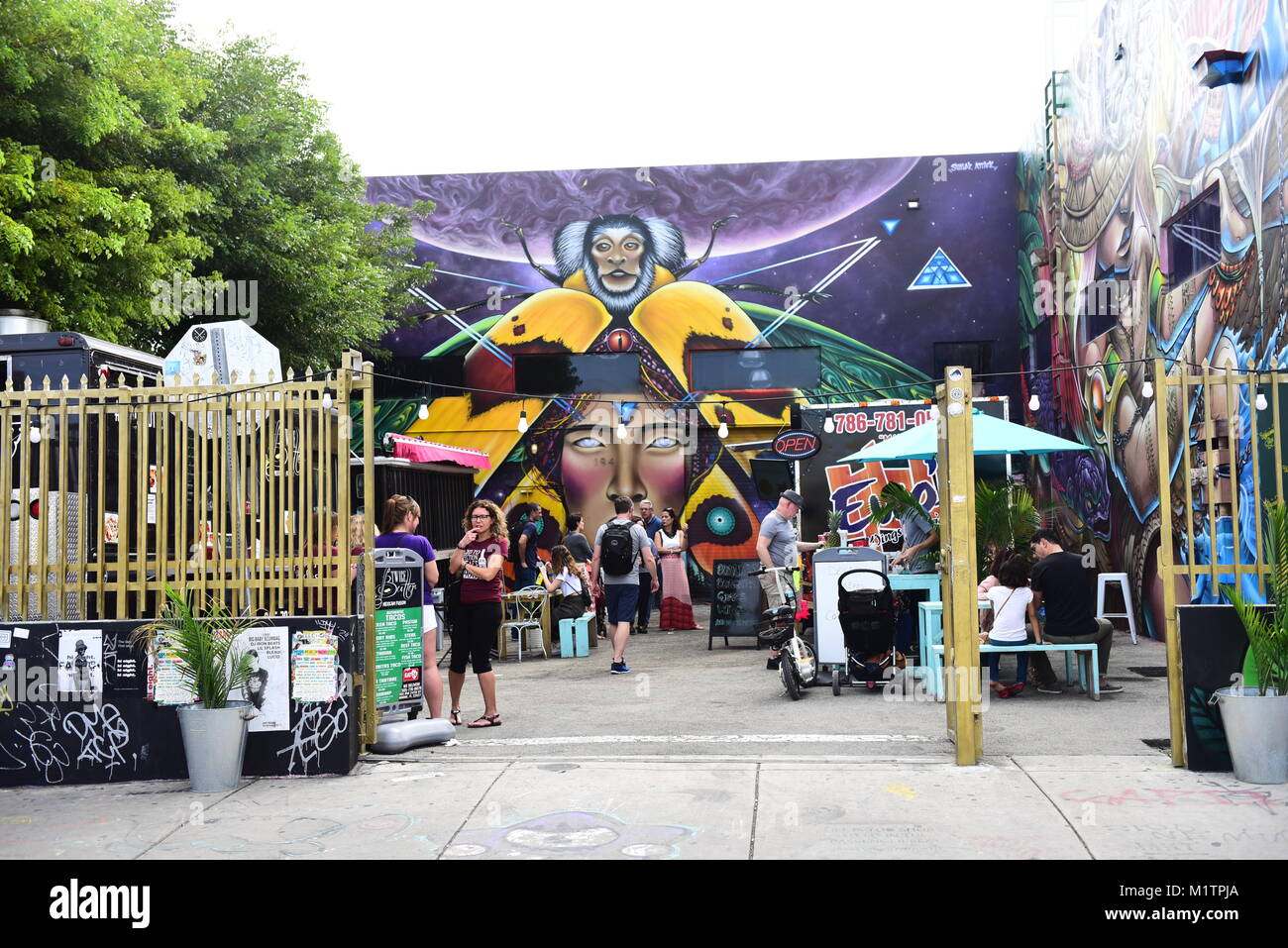 The Wynwood Arts District located in Miami, Florida is home to a