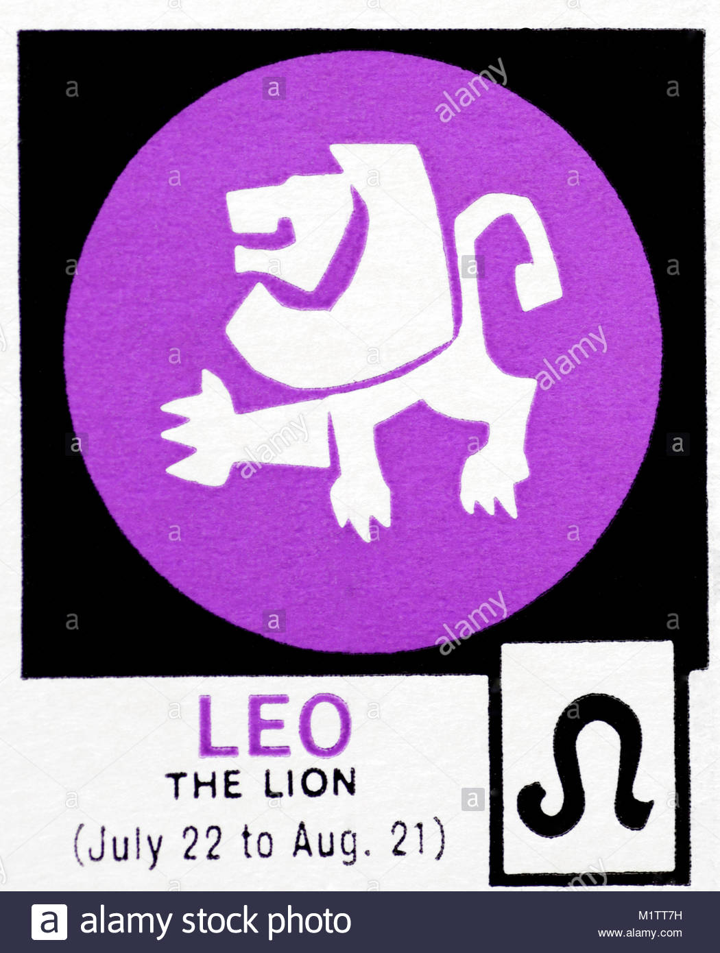 Sign of the Zodiac - Leo the Lion Stock Photo