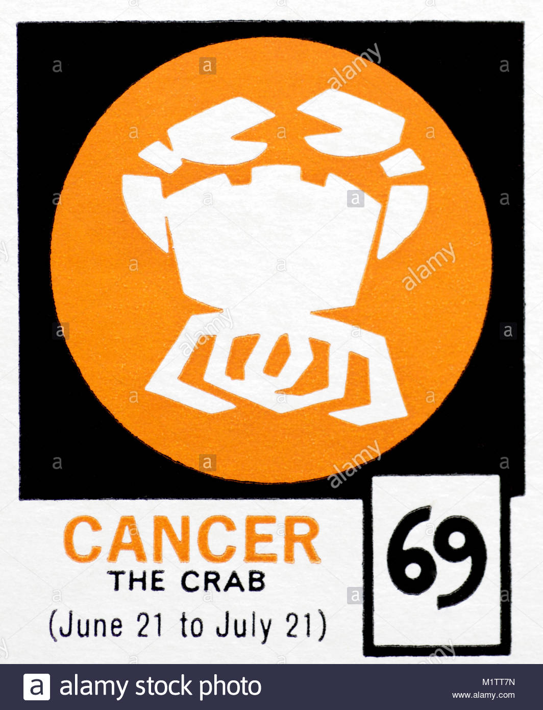 Sign of the Zodiac - Cancer the Crab Stock Photo