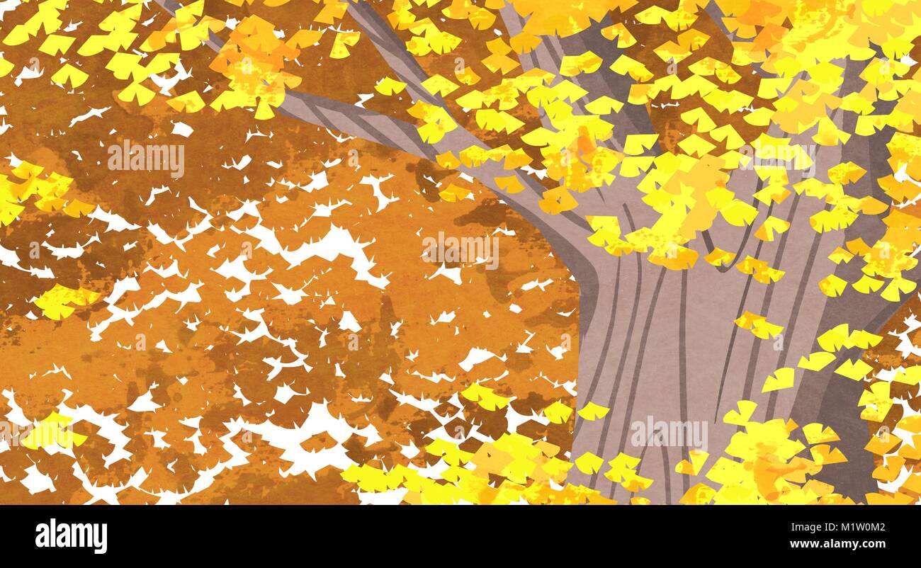 Vector of autumn landscape, colorful background 006 Stock Vector Image ...