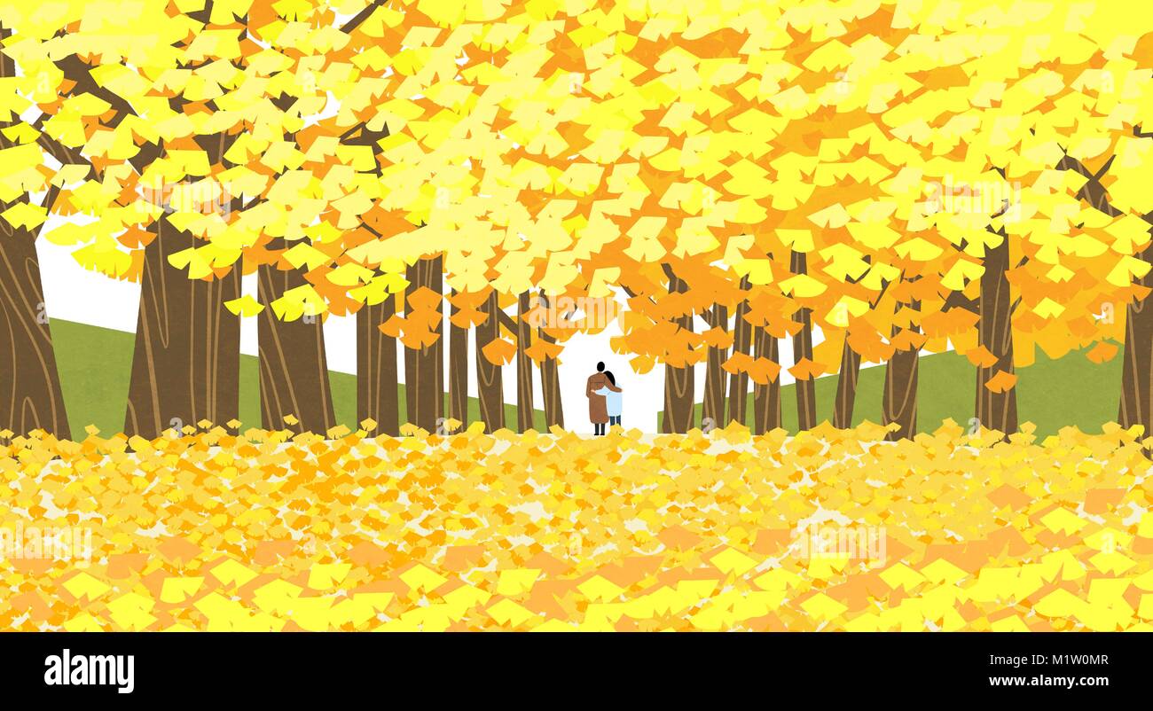 Vector of autumn landscape, colorful background 010 Stock Vector Image ...