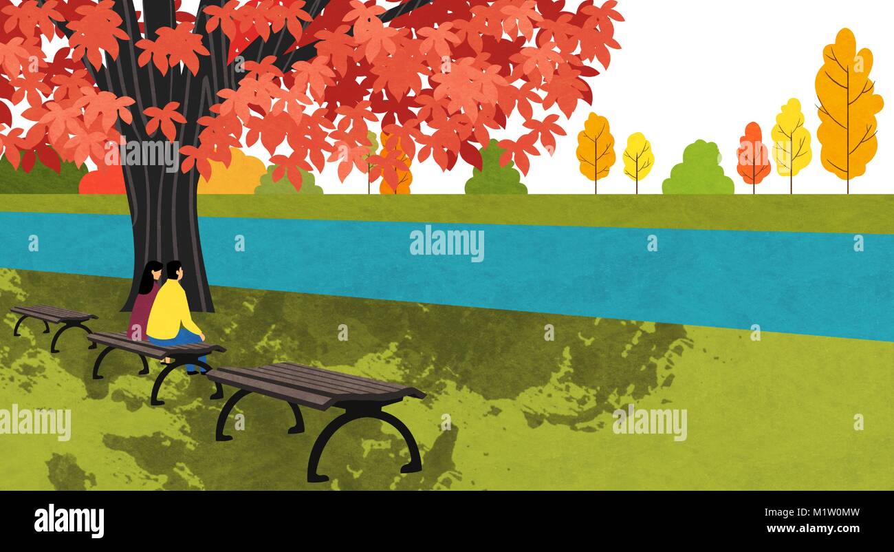 Vector of autumn landscape, colorful background 011 Stock Vector Image ...