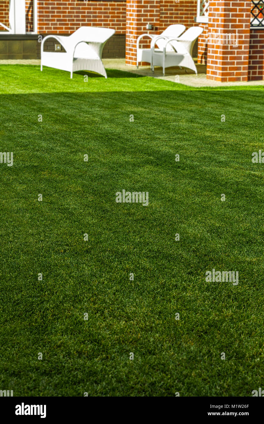 Trimmed lawn grass hi-res stock photography and images - Alamy