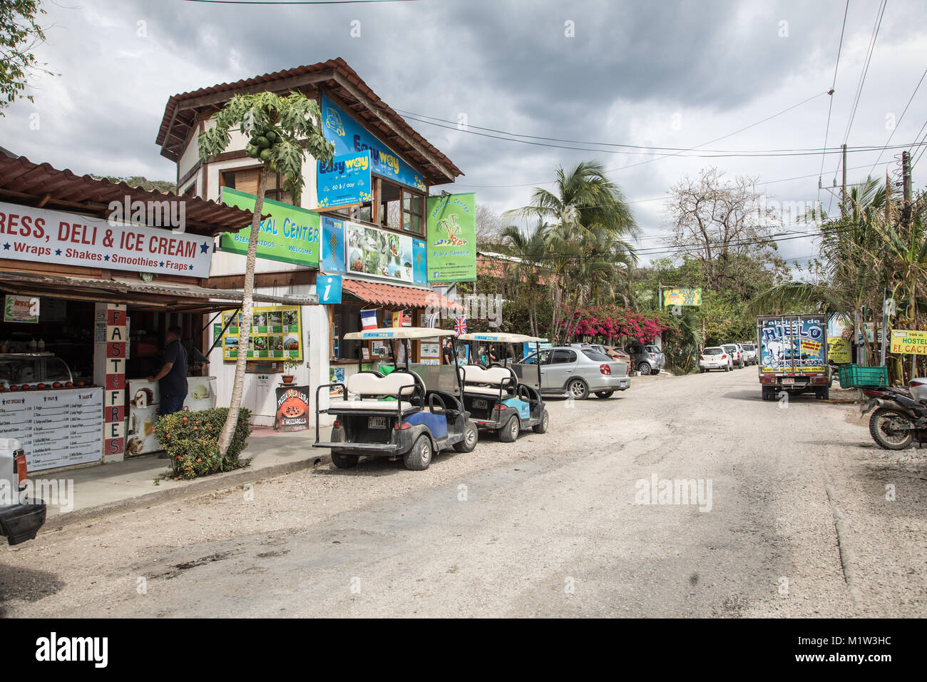The Main Town Samara Costa Rica Central America Stock Photo Alamy