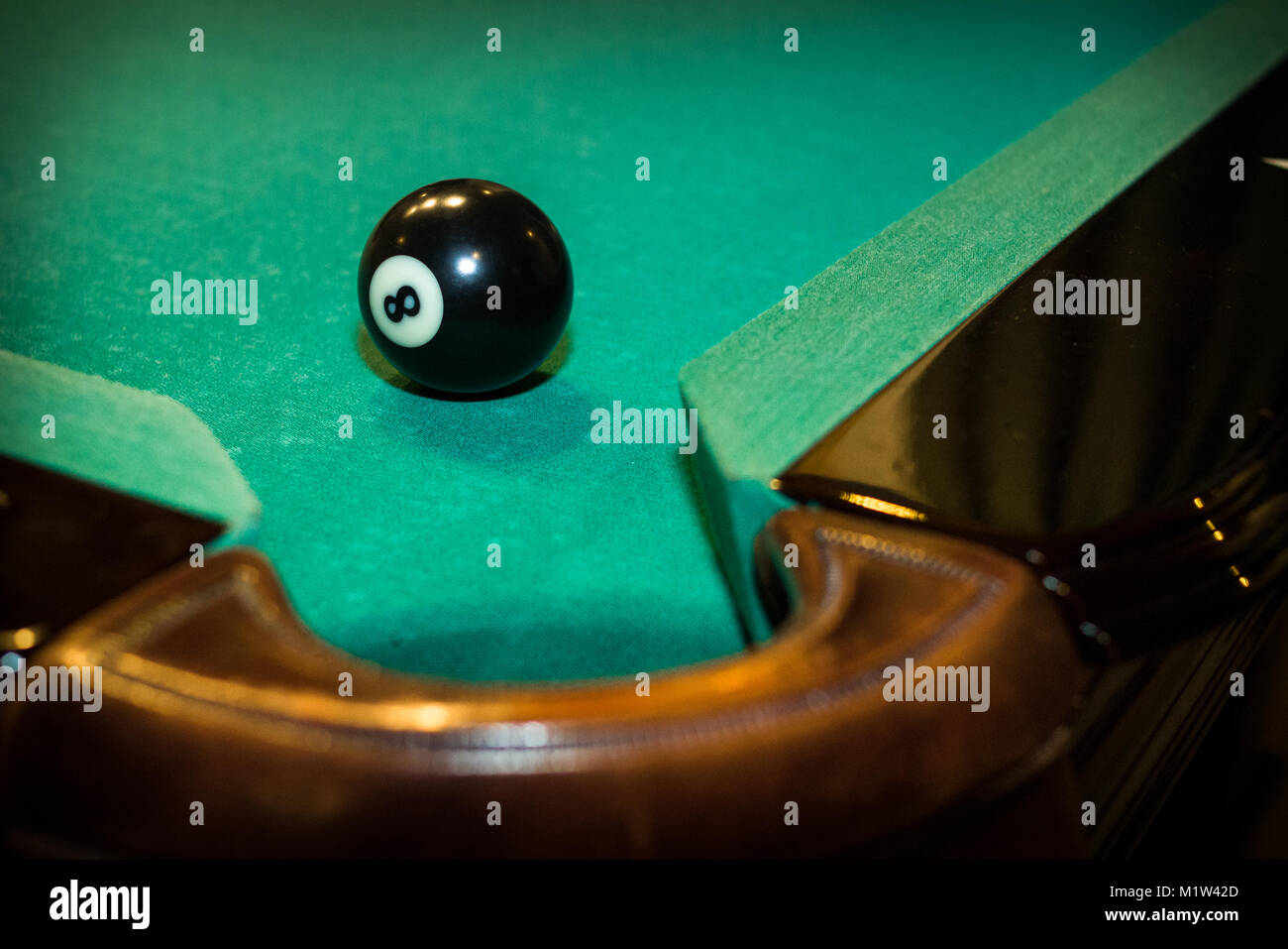 Billard table pocket Stock Photo Alamy
