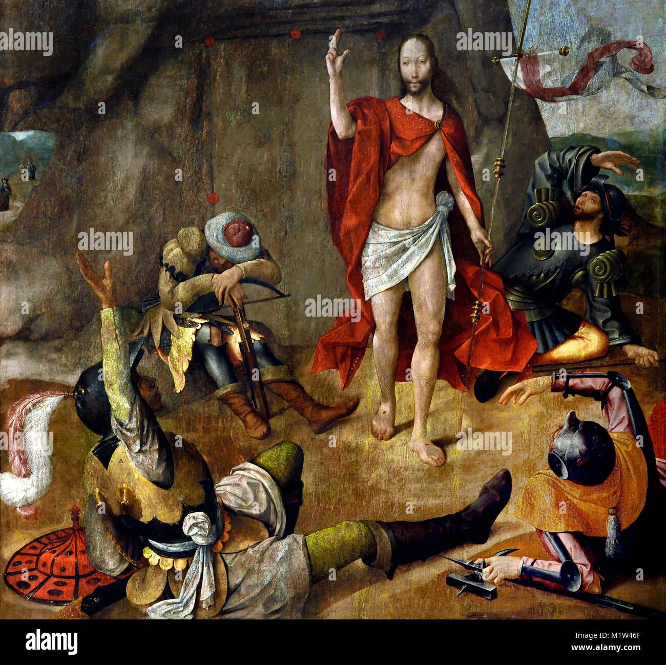The Resurrection 1520-1530 Frei Carlos 1517-1540 16th-century Portugal, Portuguese, Stock Photo