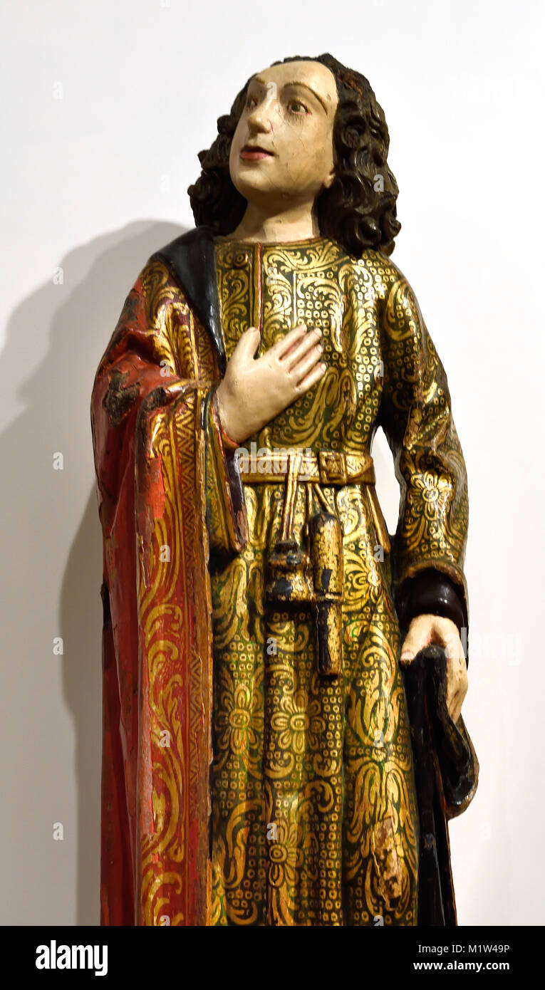 Saint Giovanni ( Dolenti ) - Saint John ( Mourners ), 1501-25 Flemish workshops active in portugal, Portugese, Stock Photo