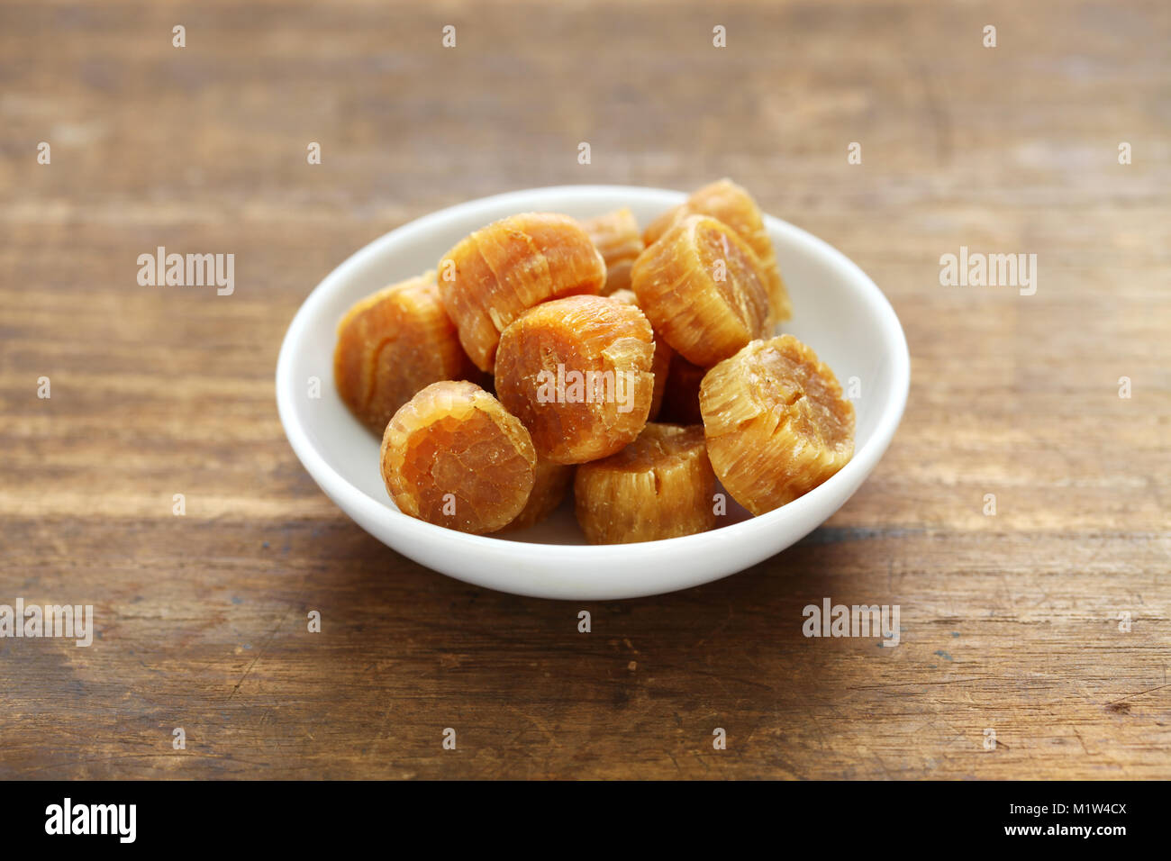 dried scallop, conpoy isolated Stock Photo Alamy