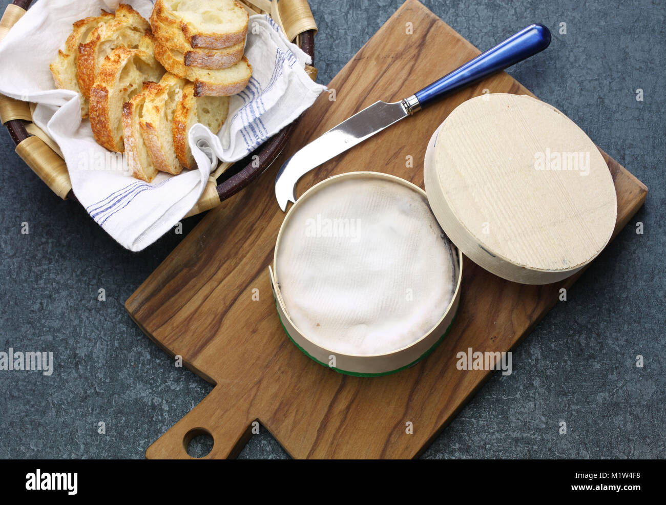 French Washed Rind french vacherin mont d'or, soft cheese with washed rind Stock Photo - Alamy