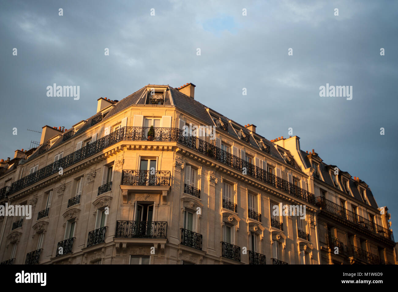 Old classic apartment building in Paris, France Stock Photo Alamy