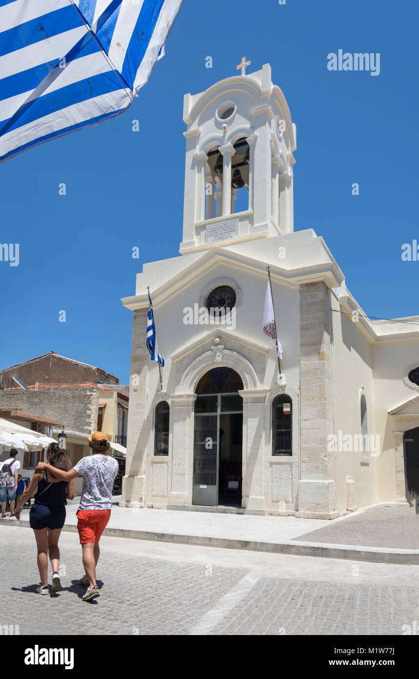 Church of Our Lady of the Angels, Nikiforou Foka, Old Town, Rethymnon (Rethimno), Rethimno Region, Crete (Kriti), Greece Stock Photo