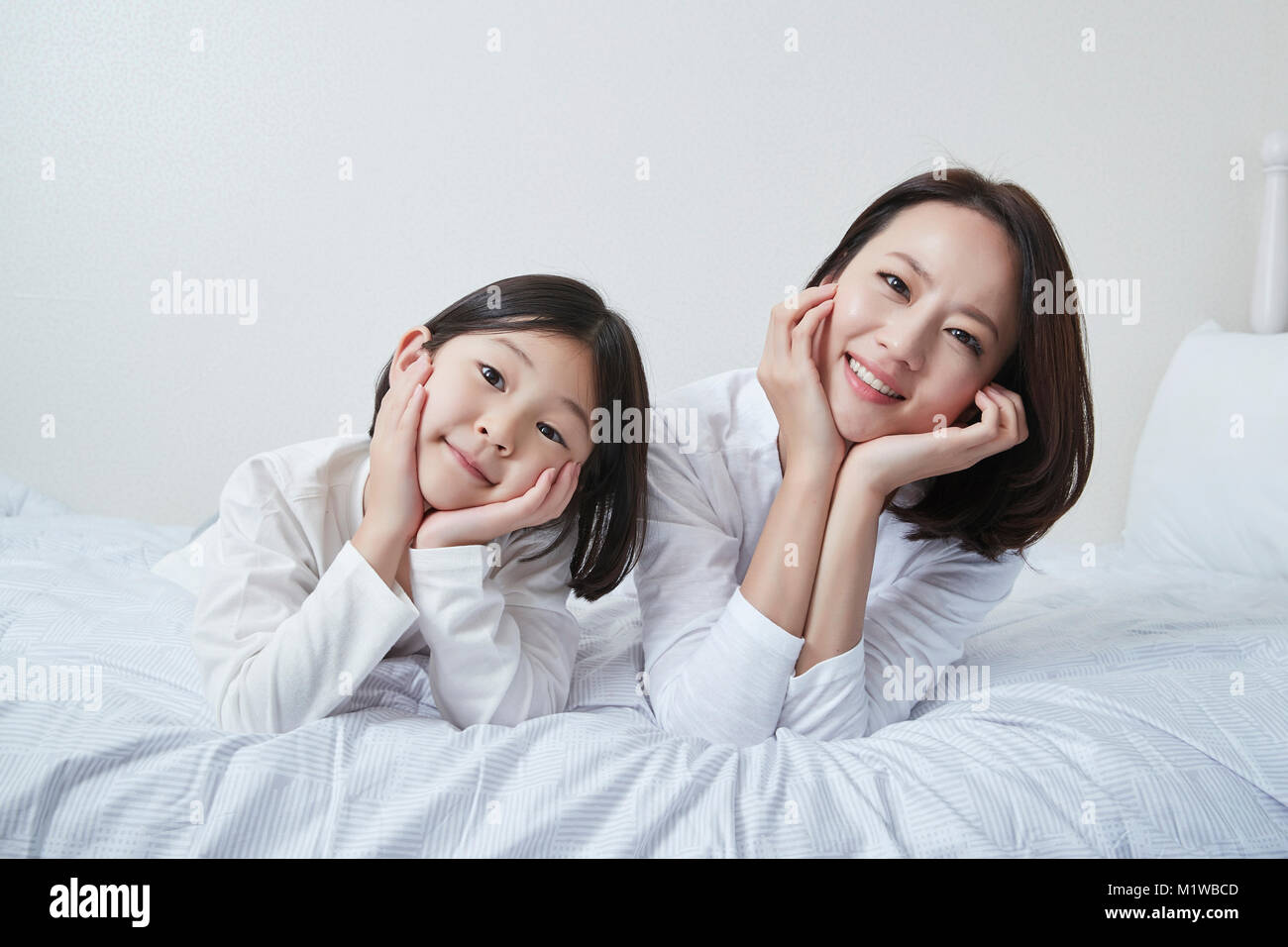 A cordial mommy and little girl, family concept photo 178 Stock Photo ...