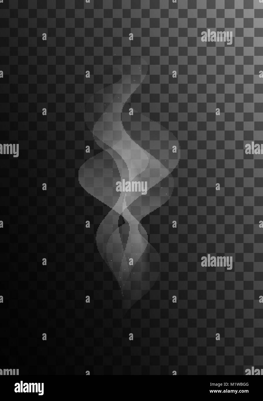 Smoke fog isolated on black Stock Vector Images - Alamy
