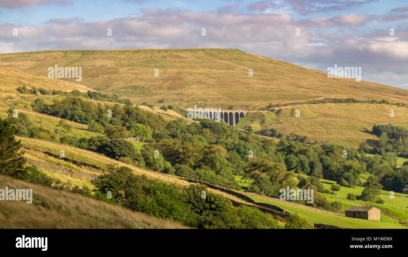 The Dent Head Viaduct on the SettleCarlisle Railway, seen from Cowgill