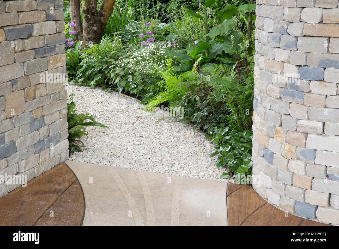 Gravel garden path hi-res stock photography and images - Alamy
