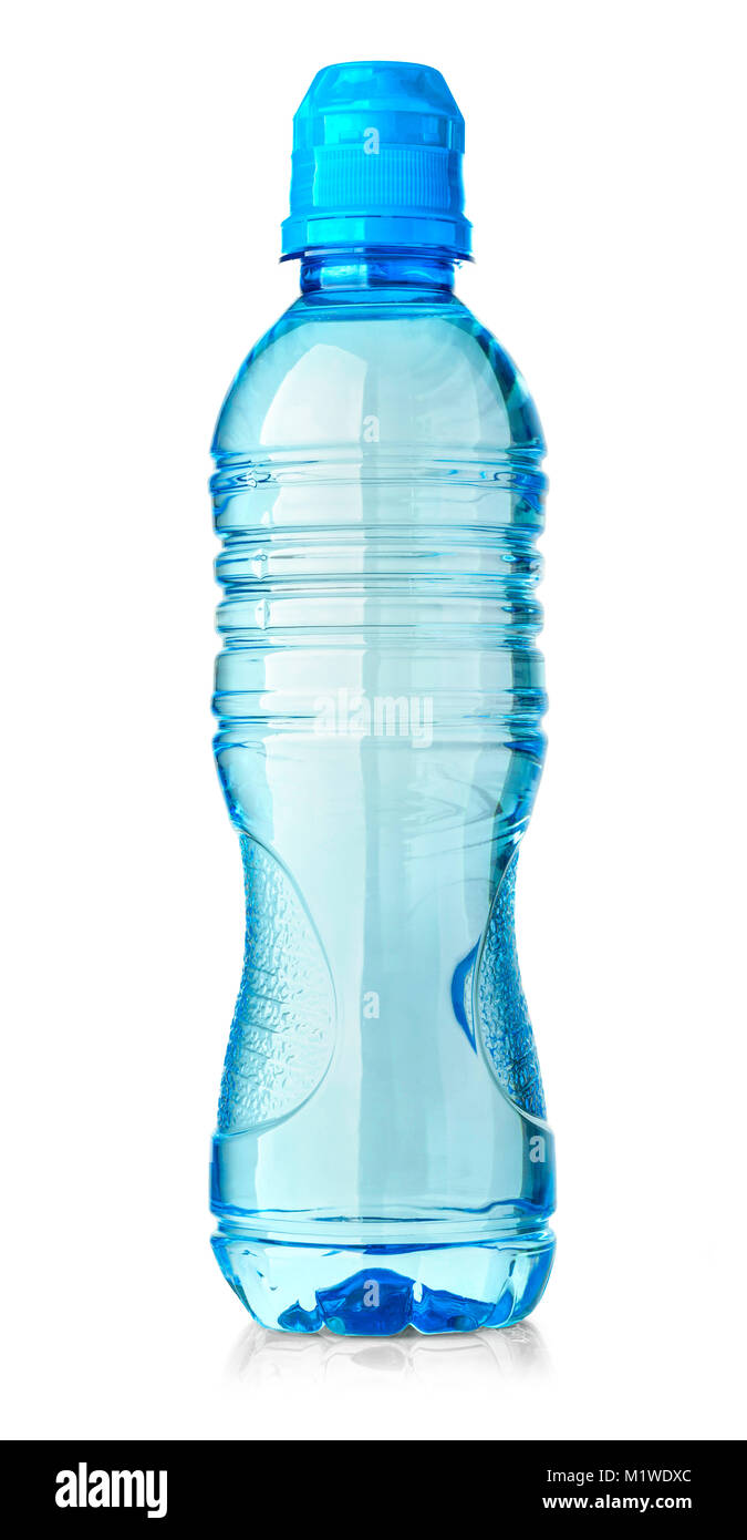 plastic water bottle isolated on white background with clipping path ...