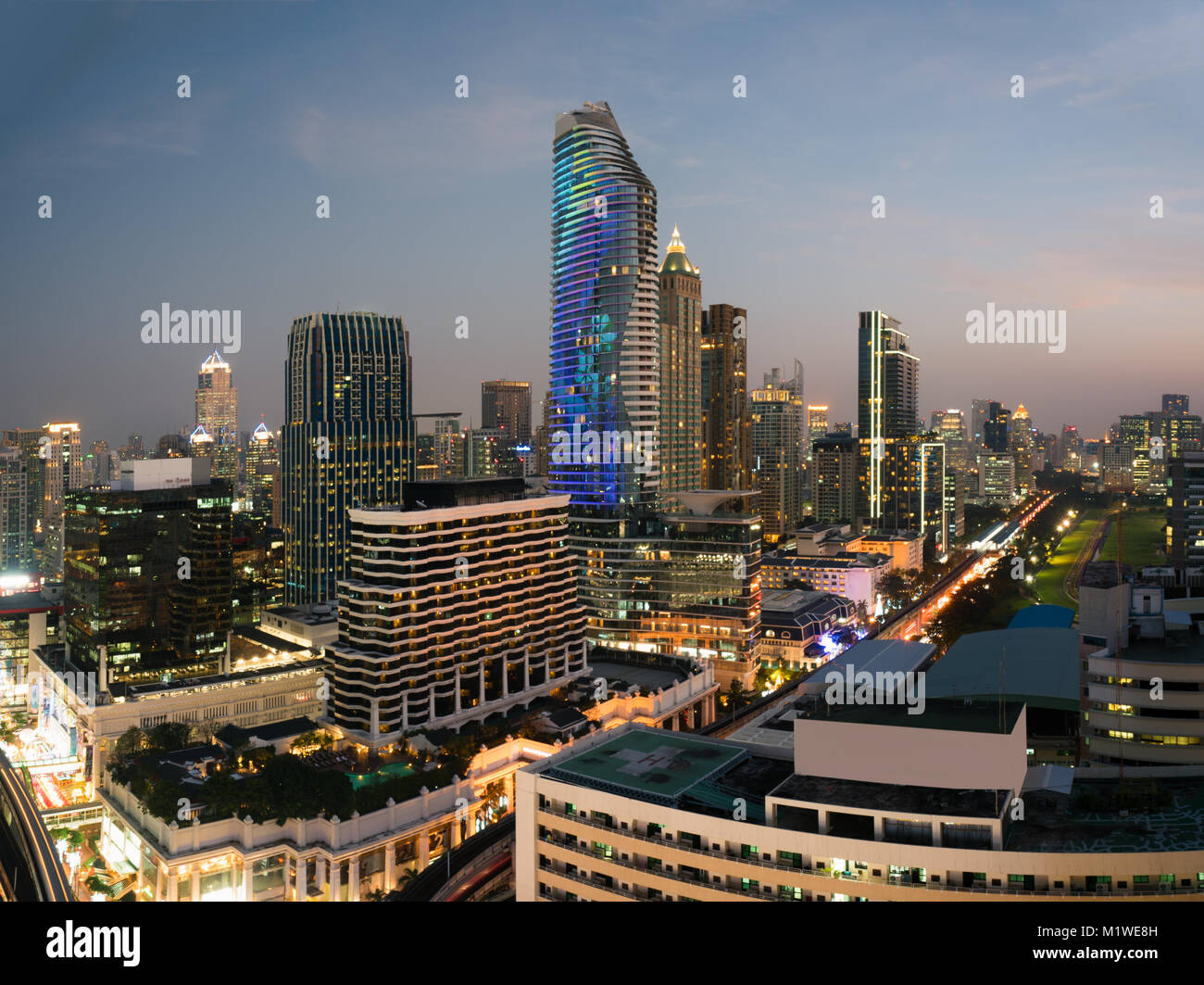 Thailand bangkok downtown bangkok skyline hi-res stock photography and ...