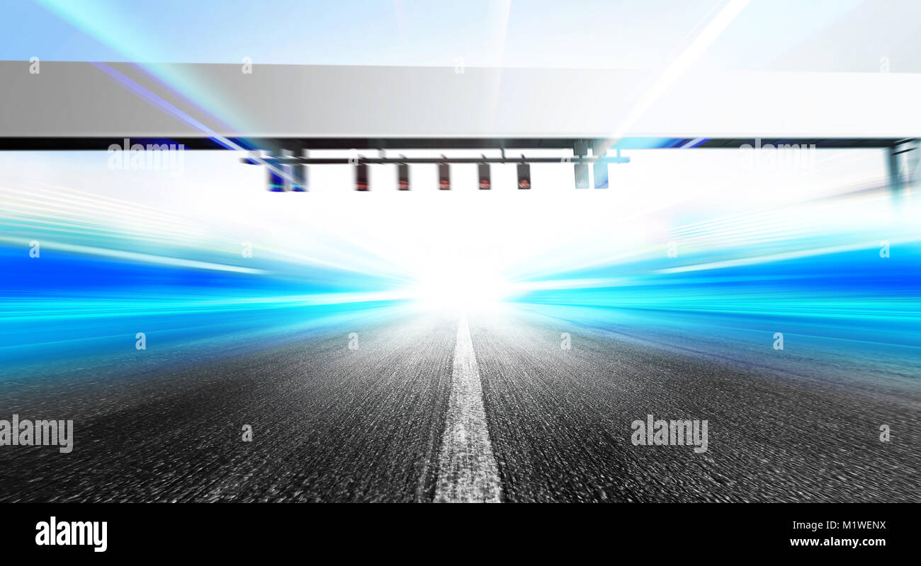 Motion blurred racetrack start hi-res stock photography and images - Alamy